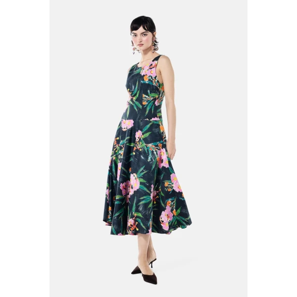Romance Was Born Night Gum Swing Dress, view 5