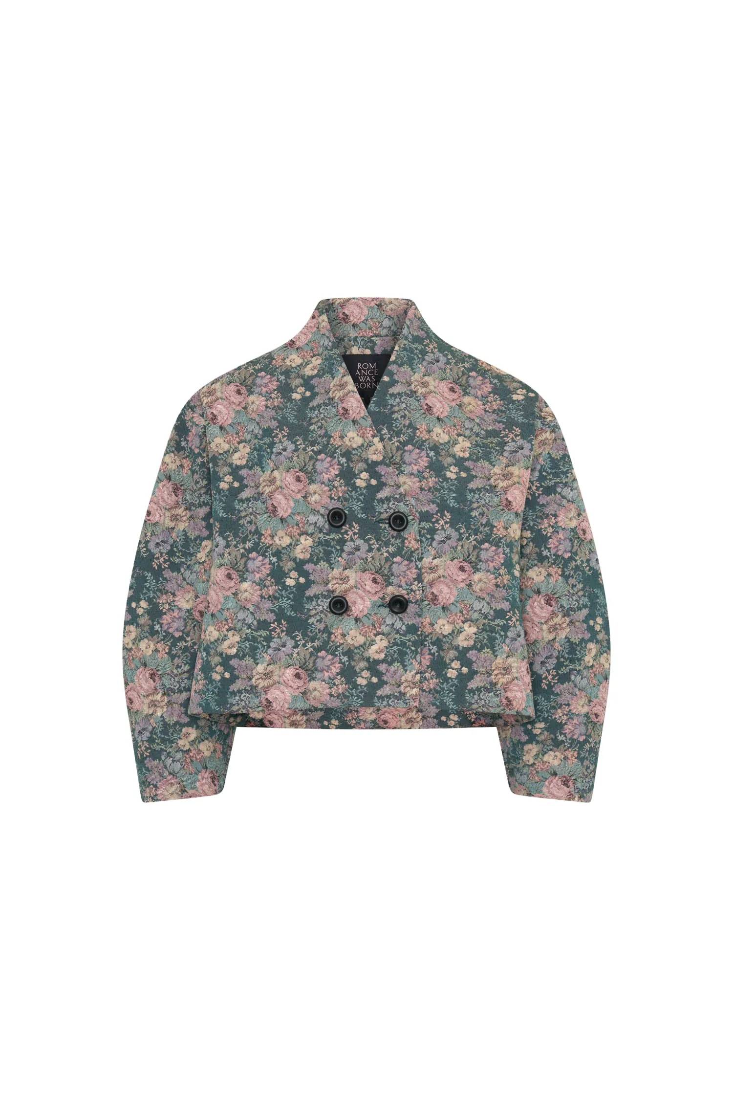 Romance Was Born Pastel Floral Crop Coat