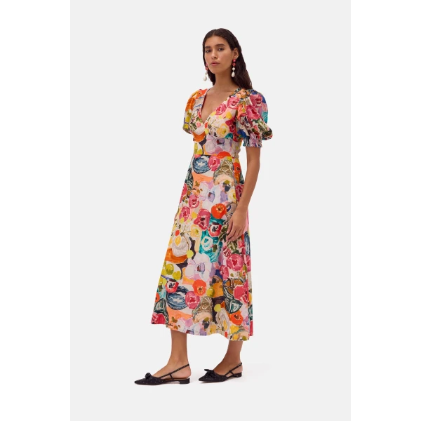 Romance Was Born Persimmon Garden Dress, view 5