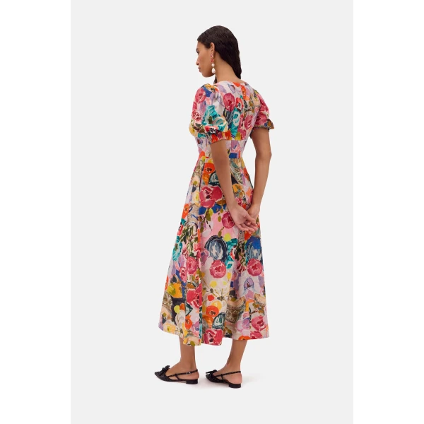 Romance Was Born Persimmon Garden Dress, view 6
