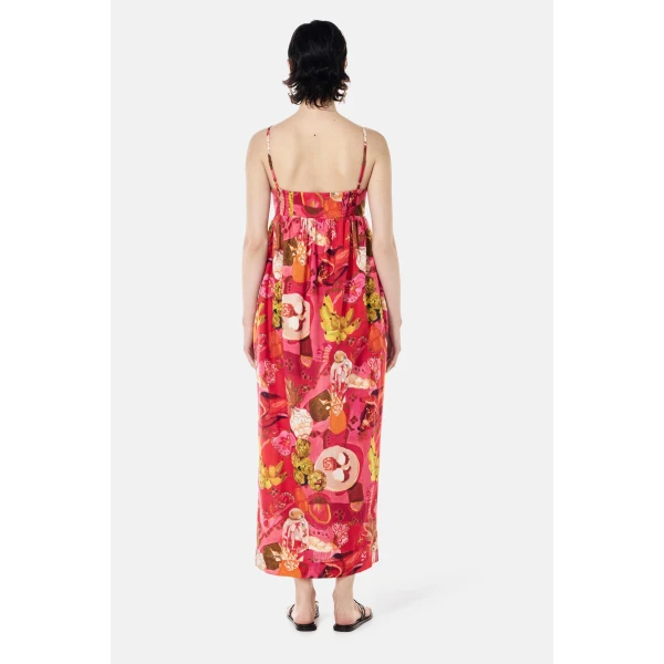 Romance Was Born Pink Banana Babydoll Dress, view 5