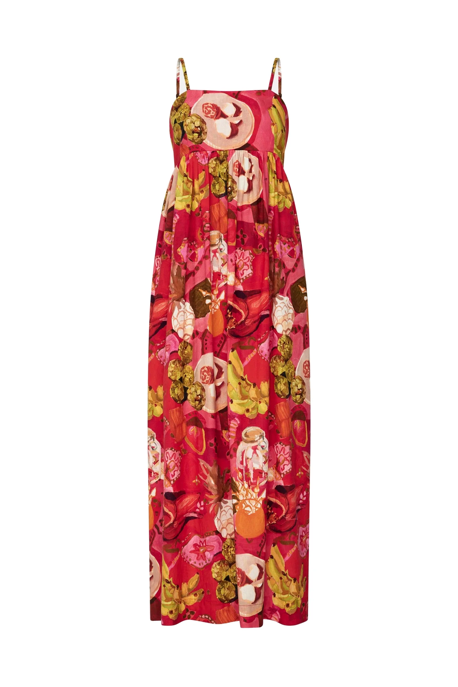 Romance Was Born Pink Banana Babydoll Dress