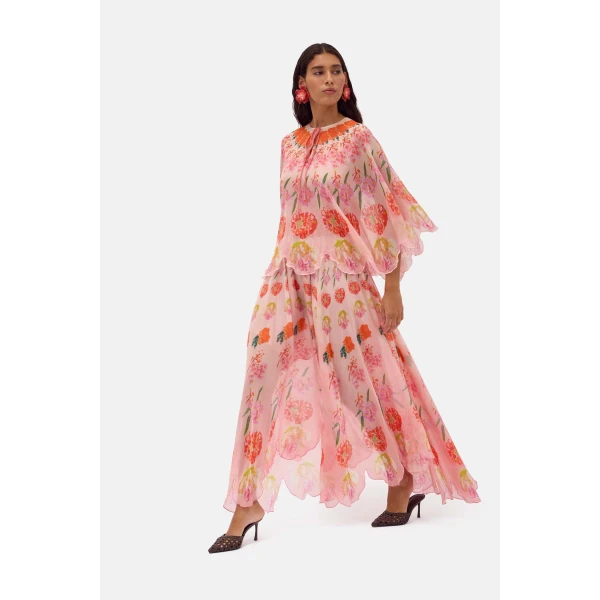 Romance Was Born Pink Blossom Petal Skirt, view 3