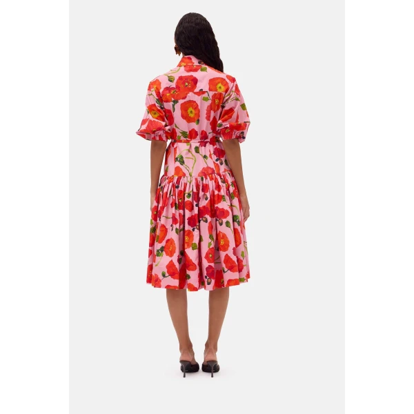 Romance Was Born Pink Poppy Tier Dress, view 5