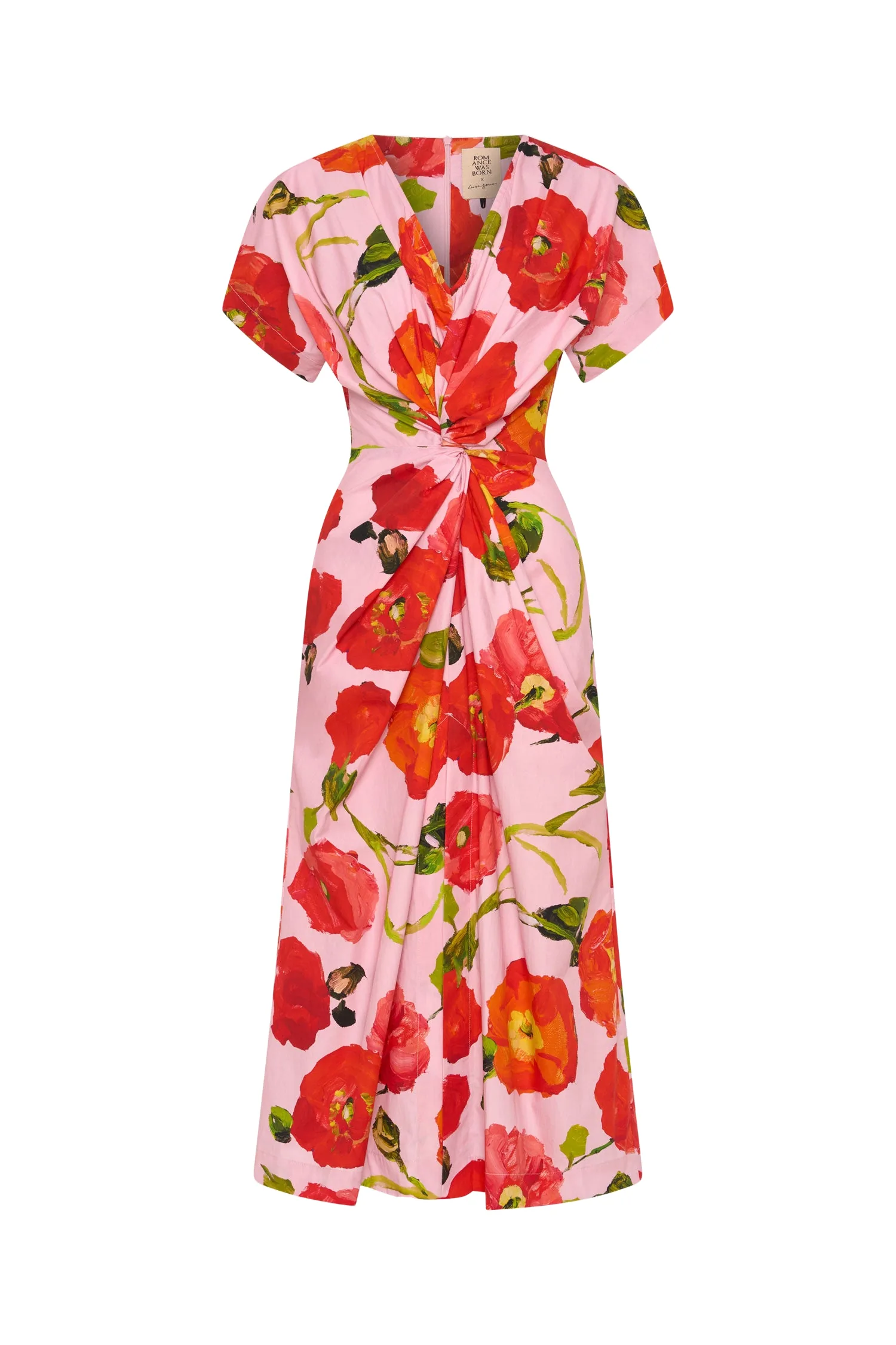 Romance Was Born Pink Poppy Twist Dress