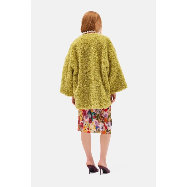 Romance Was Born Pistachio Pea Coat, view 5