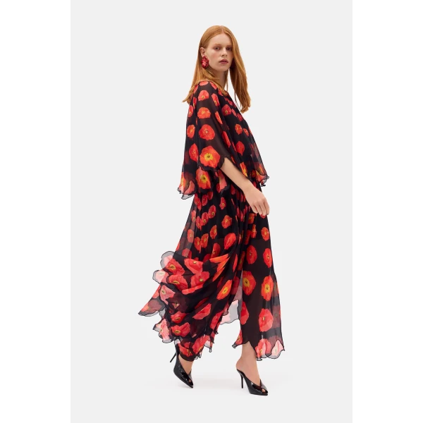 Romance Was Born Poppy Polka Petal Dress, view 2