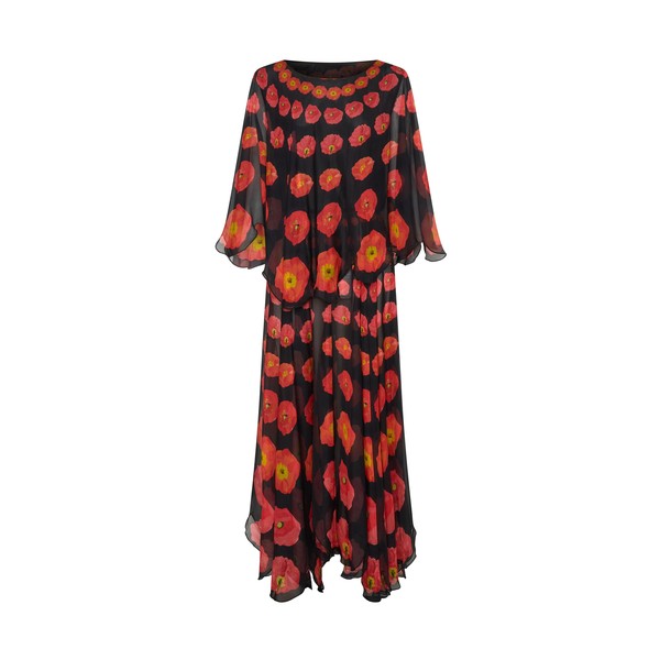Romance Was Born Poppy Polka Petal Dress