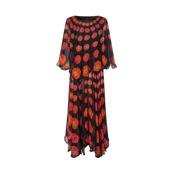 Romance Was Born Poppy Polka Petal Dress