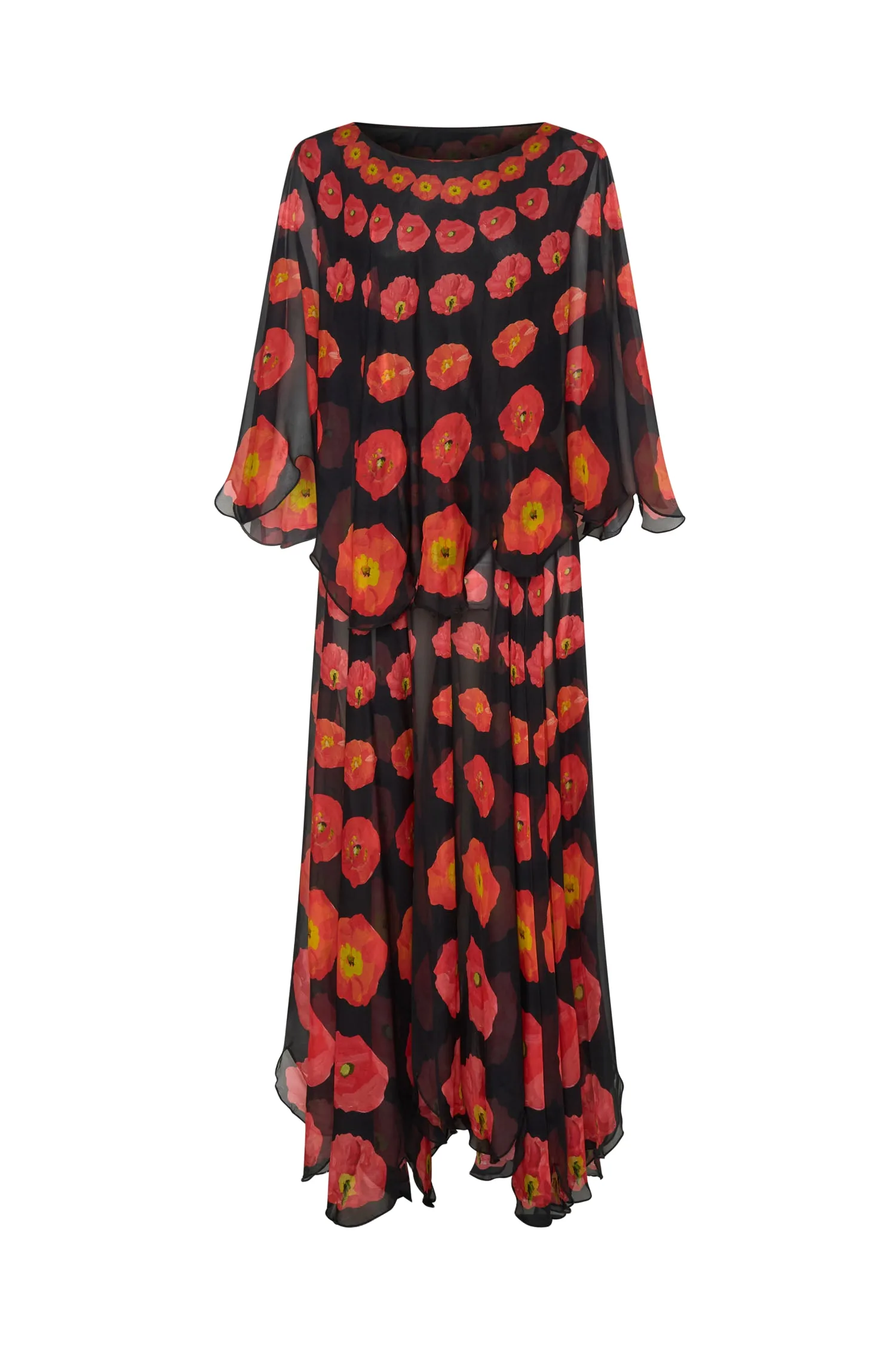Romance Was Born Poppy Polka Petal Dress
