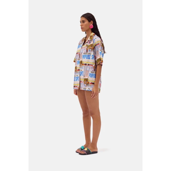 Romance Was Born Porpoise Spit Hawaiian Shirt, view 4