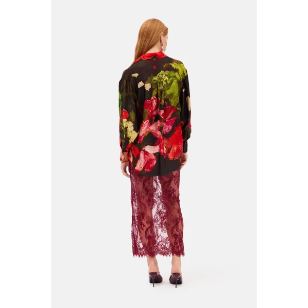 Romance Was Born Red Roses Blouse, view 3