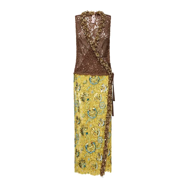 Romance Was Born Retro Modernism Wrap Dress
