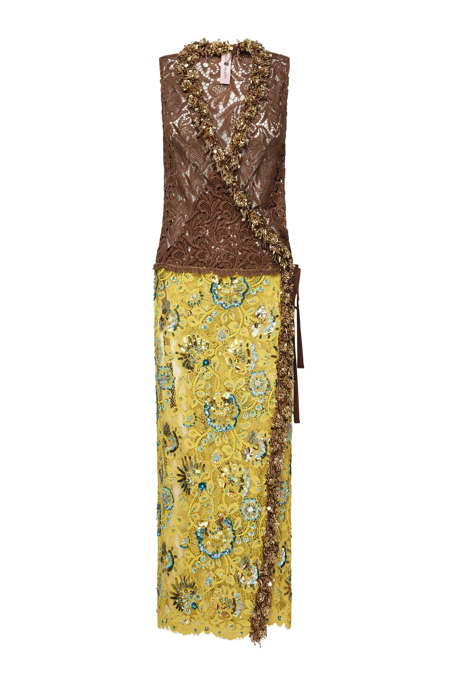 Romance Was Born Retro Modernism Wrap Dress