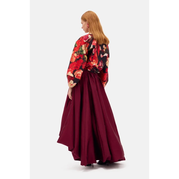 Romance Was Born Taffeta Balloon Skirt, view 6