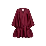 Romance Was Born Taffeta Ruffle Dress