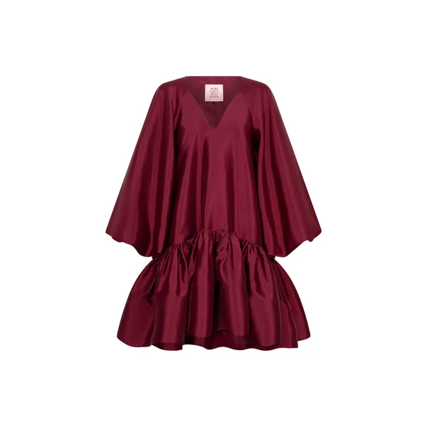 Romance Was Born Taffeta Ruffle Dress