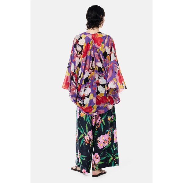 Romance Was Born Tropical Magnolia Chiffon Top, view 6