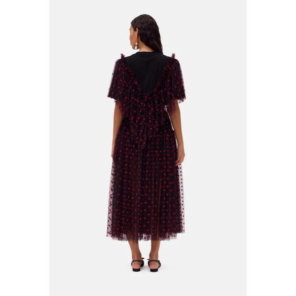 Romance Was Born Tulle Heart Tee Top, view 5