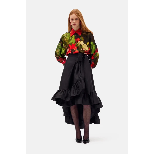 Romance Was Born Wrap Frill Skirt, view 2