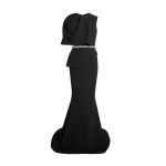Safiyaa Alambra Long Dress in Black
