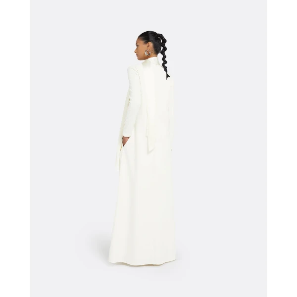 Safiyaa Aleah Ivory Long Dress, view 3