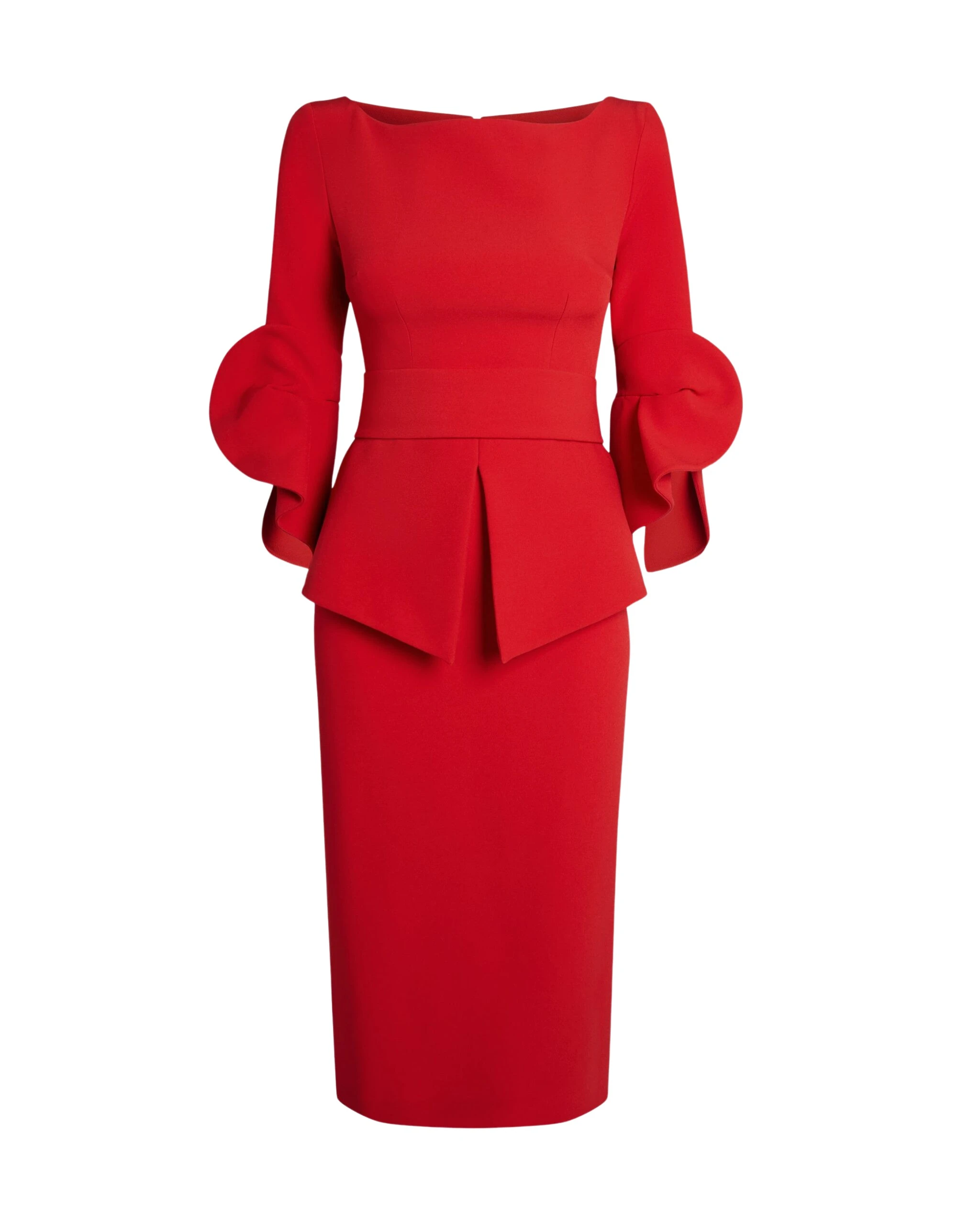 Alondra Dress in Cherry Red