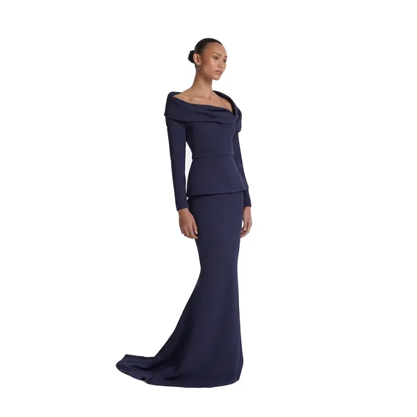 Safiyaa Andra Azurite Long Dress, view 5