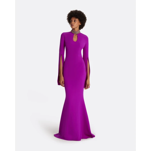 Safiyaa Anouk Magenta Long Dress, view 2