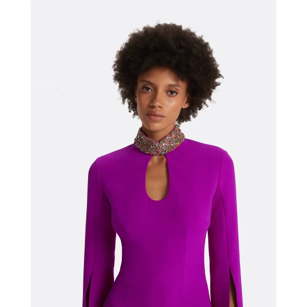 Safiyaa Anouk Magenta Long Dress, view 4
