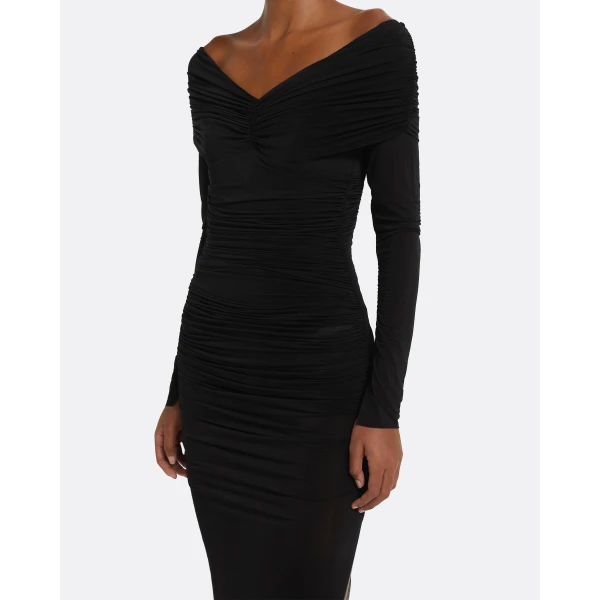 Safiyaa Ardyn Long Dress in Black, view 4