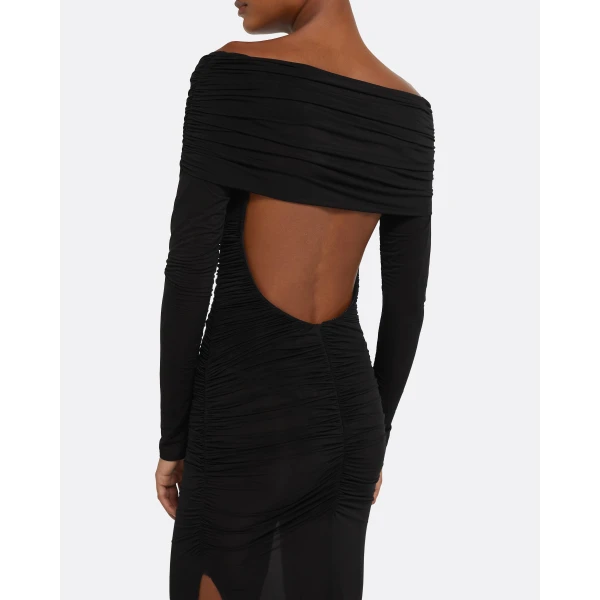 Safiyaa Ardyn Long Dress in Black, view 5