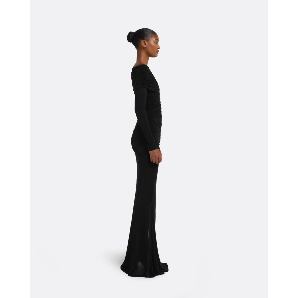 Safiyaa Ardyn Long Dress in Black, view 6