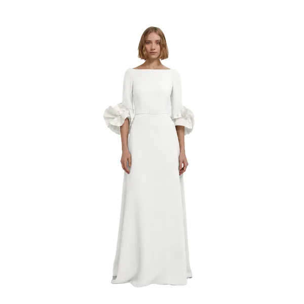 Safiyaa Belisa Long Dress in Ivory, view 2