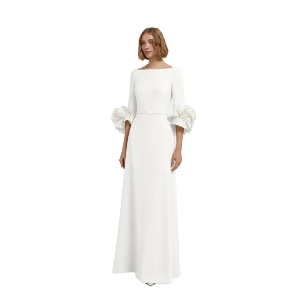 Safiyaa Belisa Long Dress in Ivory, view 5