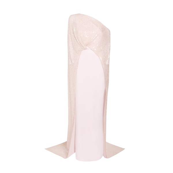 Safiyaa Cadenza Barely Pink Long Dress