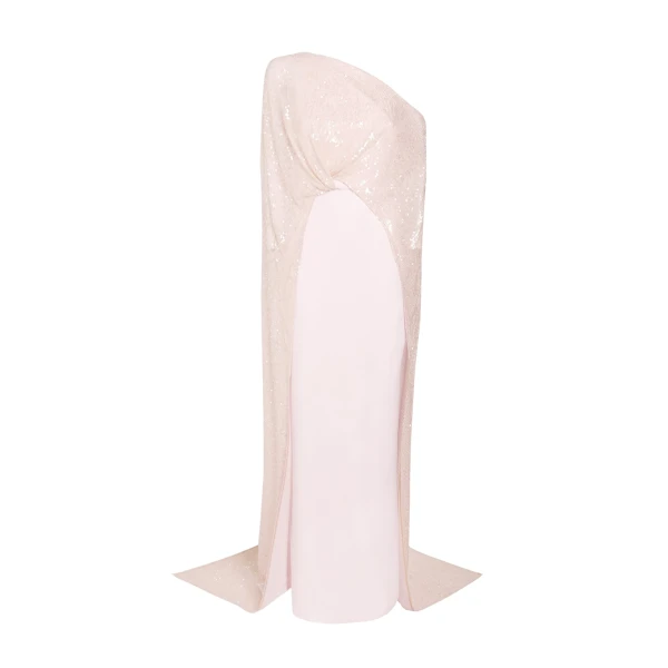 Safiyaa Cadenza Barely Pink Long Dress