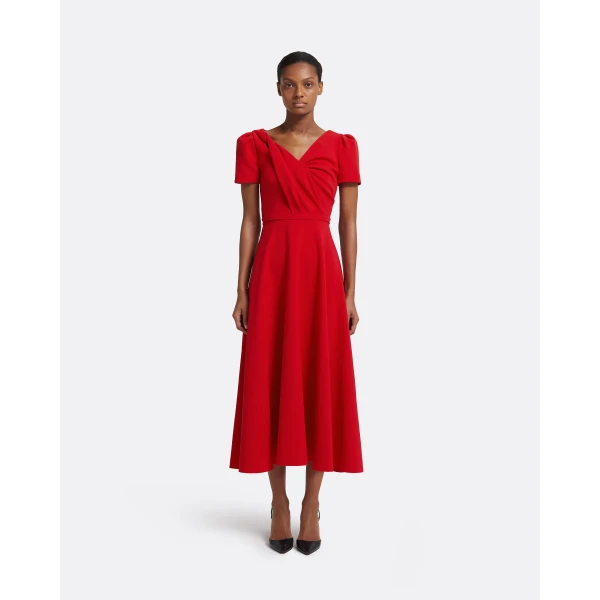 Safiyaa Cecilia Dresses in Cherry Red Dress, view 2