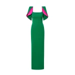 Safiyaa Dara Jewel Green Long Dress