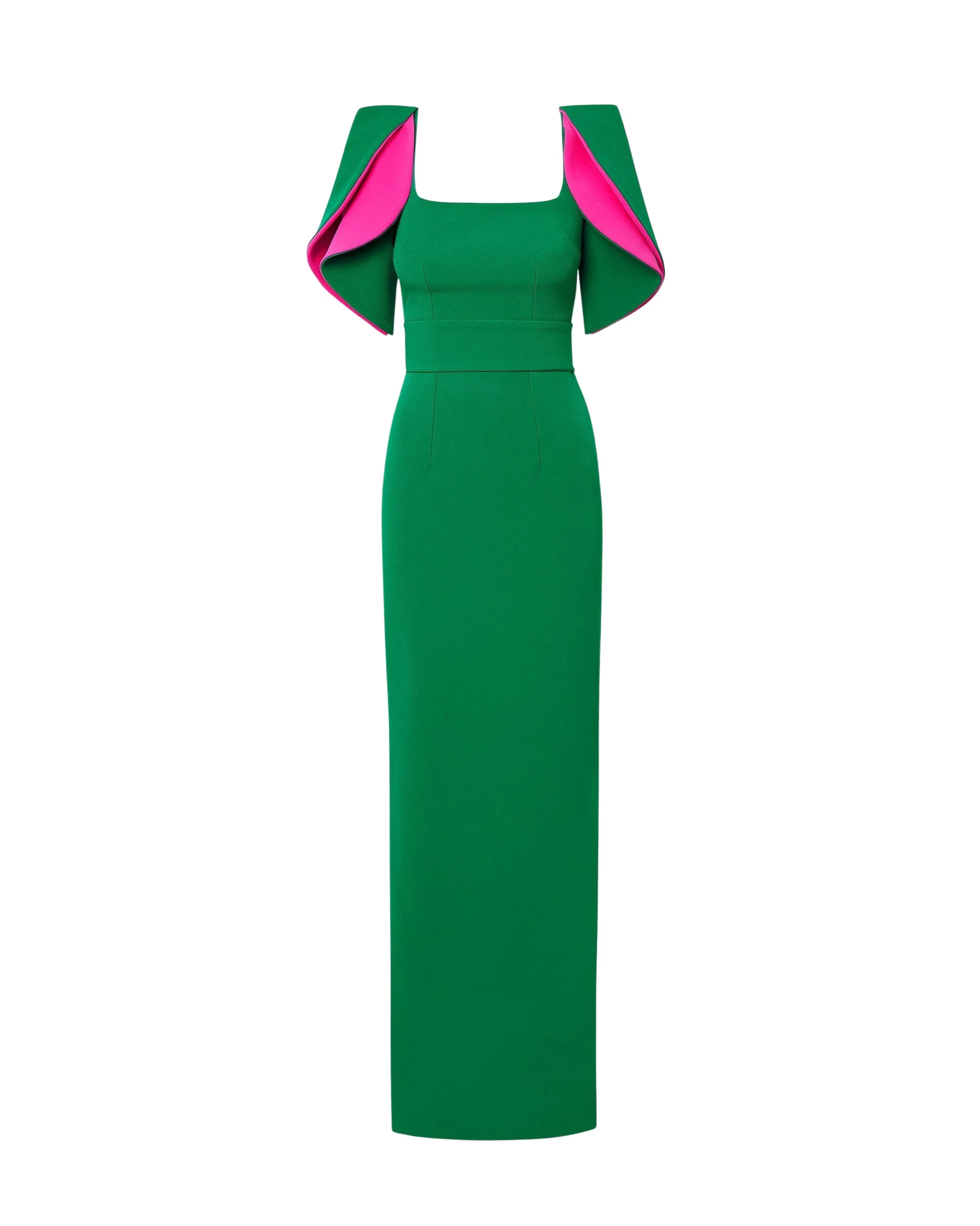 Dara Jewel Green Long Dress