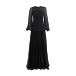Safiyaa Finley Long Dress in Black