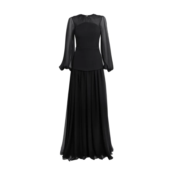Safiyaa Finley Long Dress in Black