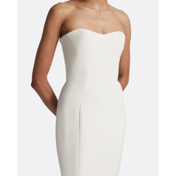 Safiyaa Gabriella Long Dress in Ivory, view 4