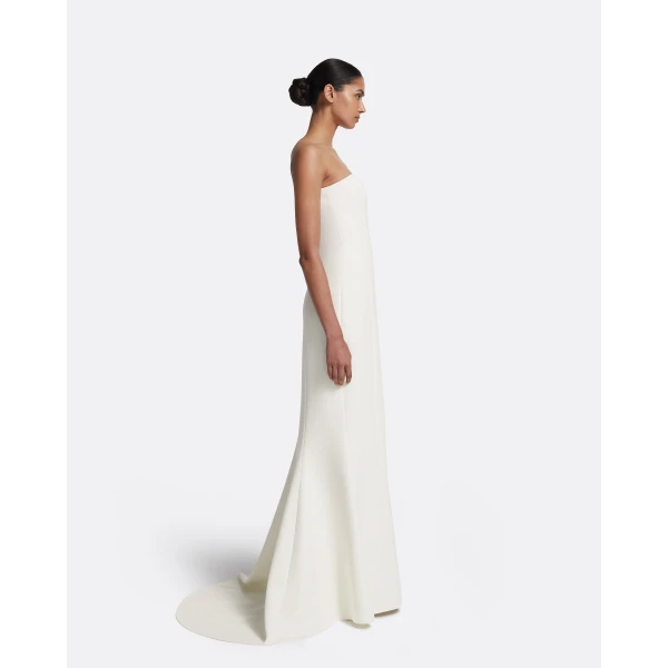 Safiyaa Gabriella Long Dress in Ivory, view 5