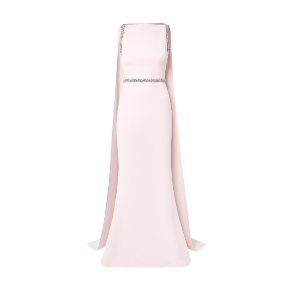 Safiyaa Ginevra Barely Pink Long Dress