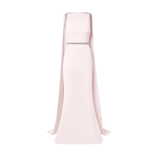 Safiyaa Ginevra Barely Pink Long Dress