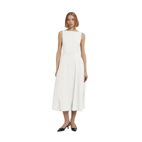 Safiyaa Ginny Midi Dress in Ivory, view 2