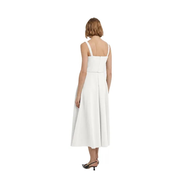 Safiyaa Ginny Midi Dress in Ivory, view 3