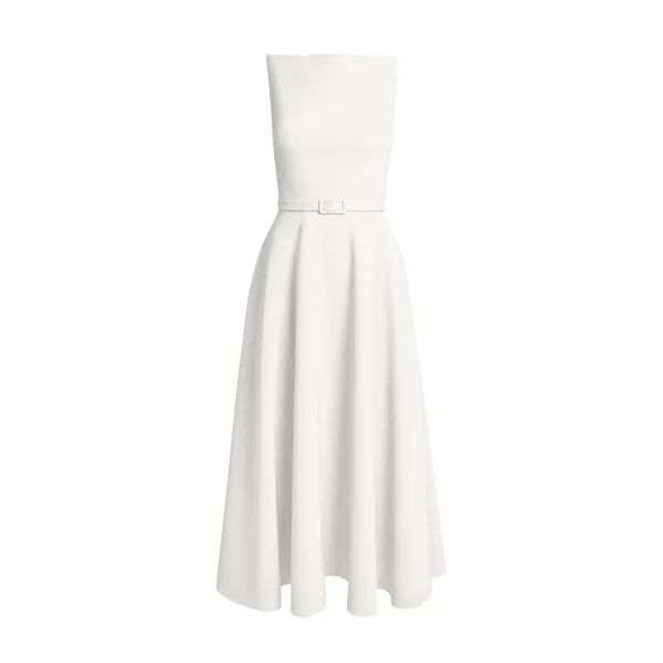 Safiyaa Ginny Midi Dress in Ivory