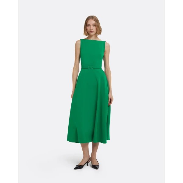 Safiyaa Ginny Midi Dress in Jewel Green, view 2